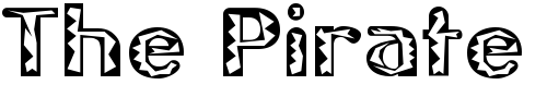 Font : Gilgongo-Tiki Custom Text : The Pirate Way Test your own text here Click to download or to view this font on a tshirt that can be custom printed in Bali