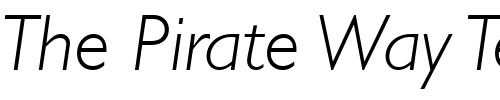 Font : Gill-Light-SSi-Light-Italic Custom Text : The Pirate Way Test your own text here Click to download or to view this font on a tshirt that can be custom printed in Bali