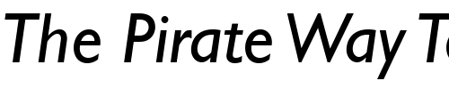 Font : Gill-SSi-Italic Custom Text : The Pirate Way Test your own text here Click to download or to view this font on a tshirt that can be custom printed in Bali
