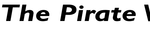 Font : GillSans-BoldItalic-Wd Custom Text : The Pirate Way Test your own text here Click to download or to view this font on a tshirt that can be custom printed in Bali