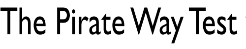 Font : GillSans-Cn Custom Text : The Pirate Way Test your own text here Click to download or to view this font on a tshirt that can be custom printed in Bali