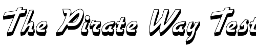 Font : Gillies-Gothic-Ex-Bd-Shaded-LET-Plain-1 Custom Text : The Pirate Way Test your own text here Click to download or to view this font on a tshirt that can be custom printed in Bali