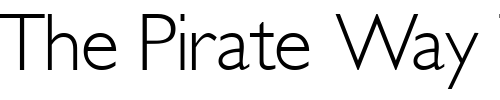 Font : GimletLightSSK Custom Text : The Pirate Way Test your own text here Click to download or to view this font on a tshirt that can be custom printed in Bali