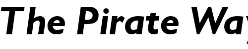 Font : GimletSSK-BoldItalic Custom Text : The Pirate Way Test your own text here Click to download or to view this font on a tshirt that can be custom printed in Bali
