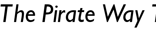 Font : GimletSSK-Italic Custom Text : The Pirate Way Test your own text here Click to download or to view this font on a tshirt that can be custom printed in Bali