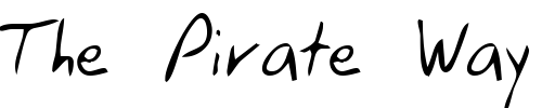 Font : GinosHand-Regular Custom Text : The Pirate Way Test your own text here Click to download or to view this font on a tshirt that can be custom printed in Bali