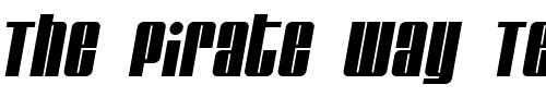 Font : Glare-Italic Custom Text : The Pirate Way Test your own text here Click to download or to view this font on a tshirt that can be custom printed in Bali
