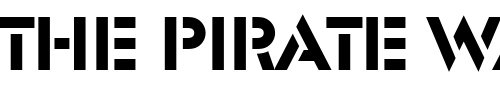 Font : Glaser_Becker_Stencil Custom Text : The Pirate Way Test your own text here Click to download or to view this font on a tshirt that can be custom printed in Bali