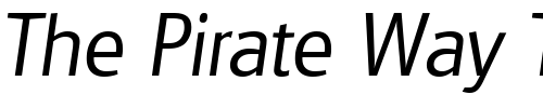 Font : Glasgow-LightIta Custom Text : The Pirate Way Test your own text here Click to download or to view this font on a tshirt that can be custom printed in Bali