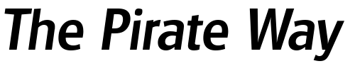Font : Glasgow-MediumIta Custom Text : The Pirate Way Test your own text here Click to download or to view this font on a tshirt that can be custom printed in Bali