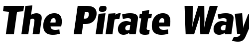 Font : Glasgow-Serial-ExtraBold-RegularItalic Custom Text : The Pirate Way Test your own text here Click to download or to view this font on a tshirt that can be custom printed in Bali