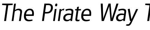 Font : Glasgow-Serial-Light-RegularItalic Custom Text : The Pirate Way Test your own text here Click to download or to view this font on a tshirt that can be custom printed in Bali