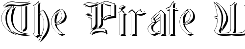 Font : Glastonbury-Wide-Shadow Custom Text : The Pirate Way Test your own text here Click to download or to view this font on a tshirt that can be custom printed in Bali