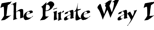 Font : Globe-Regular Custom Text : The Pirate Way Test your own text here Click to download or to view this font on a tshirt that can be custom printed in Bali
