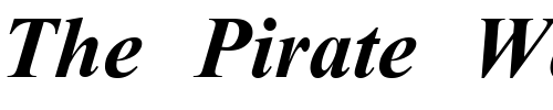 Font : Globes-BoldItalic Custom Text : The Pirate Way Test your own text here Click to download or to view this font on a tshirt that can be custom printed in Bali