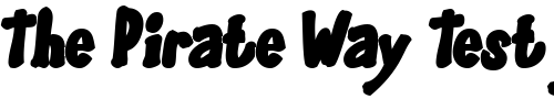 Font : GlooGun Custom Text : The Pirate Way Test your own text here Click to download or to view this font on a tshirt that can be custom printed in Bali