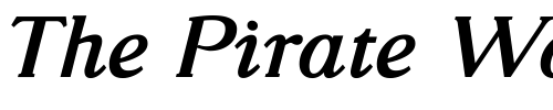 Font : GlossoBold-Italic Custom Text : The Pirate Way Test your own text here Click to download or to view this font on a tshirt that can be custom printed in Bali