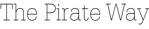 Font : Glypha-LT-35-Thin Custom Text : The Pirate Way Test your own text here Click to download or to view this font on a tshirt that can be custom printed in Bali