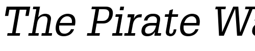 Font : Glypha-LT-55-Oblique Custom Text : The Pirate Way Test your own text here Click to download or to view this font on a tshirt that can be custom printed in Bali