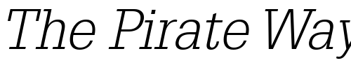 Font : Glypha45-Light-Oblique Custom Text : The Pirate Way Test your own text here Click to download or to view this font on a tshirt that can be custom printed in Bali
