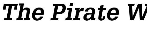 Font : Glypha65-Bold-Oblique Custom Text : The Pirate Way Test your own text here Click to download or to view this font on a tshirt that can be custom printed in Bali