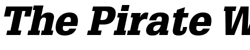 Font : Glypha75-Black-Oblique Custom Text : The Pirate Way Test your own text here Click to download or to view this font on a tshirt that can be custom printed in Bali