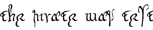 Font : Gnomos-WF Custom Text : The Pirate Way Test your own text here Click to download or to view this font on a tshirt that can be custom printed in Bali