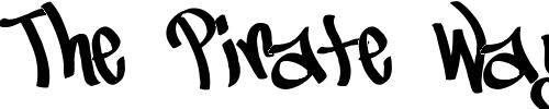 Font : Go-Vandal Custom Text : The Pirate Way Test your own text here Click to download or to view this font on a tshirt that can be custom printed in Bali