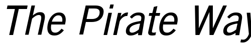 Font : GoetheGothicOblique Custom Text : The Pirate Way Test your own text here Click to download or to view this font on a tshirt that can be custom printed in Bali