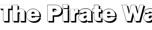 Font : Goffik-Shadow Custom Text : The Pirate Way Test your own text here Click to download or to view this font on a tshirt that can be custom printed in Bali