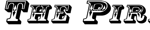 Font : GoldRushExtended-Italic Custom Text : The Pirate Way Test your own text here Click to download or to view this font on a tshirt that can be custom printed in Bali