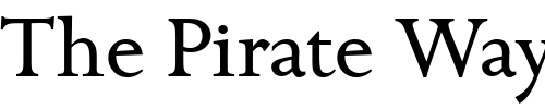 Font : Golden-Cockerel-ITC-Roman Custom Text : The Pirate Way Test your own text here Click to download or to view this font on a tshirt that can be custom printed in Bali