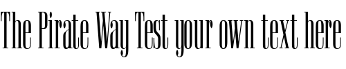 Font : Goldwater-Plain Custom Text : The Pirate Way Test your own text here Click to download or to view this font on a tshirt that can be custom printed in Bali