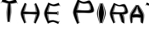 Font : Goniff-Caps Custom Text : The Pirate Way Test your own text here Click to download or to view this font on a tshirt that can be custom printed in Bali