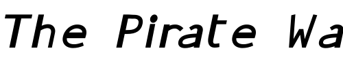 Font : GonzaPlus-BoldOblique Custom Text : The Pirate Way Test your own text here Click to download or to view this font on a tshirt that can be custom printed in Bali