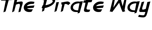 Font : Gorilla-Milkshake-Italic Custom Text : The Pirate Way Test your own text here Click to download or to view this font on a tshirt that can be custom printed in Bali