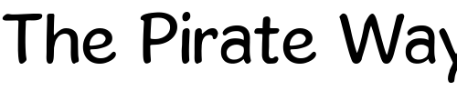 Font : GosmickSans Custom Text : The Pirate Way Test your own text here Click to download or to view this font on a tshirt that can be custom printed in Bali