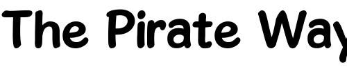 Font : GosmickSansBold Custom Text : The Pirate Way Test your own text here Click to download or to view this font on a tshirt that can be custom printed in Bali