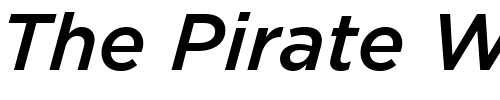 Font : Gotham-MediumItalic Custom Text : The Pirate Way Test your own text here Click to download or to view this font on a tshirt that can be custom printed in Bali