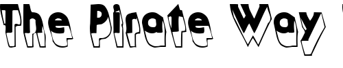 Font : GothicShadow Custom Text : The Pirate Way Test your own text here Click to download or to view this font on a tshirt that can be custom printed in Bali