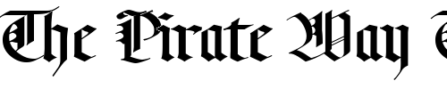 Font : Gotic-Becker Custom Text : The Pirate Way Test your own text here Click to download or to view this font on a tshirt that can be custom printed in Bali