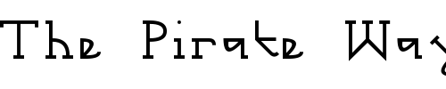 Font : Gotika-Serifai-B Custom Text : The Pirate Way Test your own text here Click to download or to view this font on a tshirt that can be custom printed in Bali