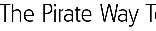 Font : Goudita-Sans-Light-SF Custom Text : The Pirate Way Test your own text here Click to download or to view this font on a tshirt that can be custom printed in Bali
