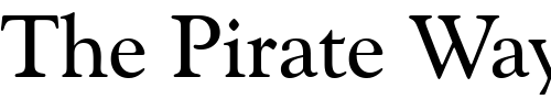Font : Goudy-Catalogue-BT Custom Text : The Pirate Way Test your own text here Click to download or to view this font on a tshirt that can be custom printed in Bali
