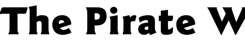 Font : Goudy-Sans-Black-BT Custom Text : The Pirate Way Test your own text here Click to download or to view this font on a tshirt that can be custom printed in Bali