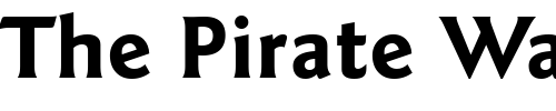 Font : Goudy-Sans-Bold-BT Custom Text : The Pirate Way Test your own text here Click to download or to view this font on a tshirt that can be custom printed in Bali