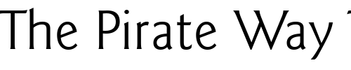 Font : Goudy-Sans-Light-BT Custom Text : The Pirate Way Test your own text here Click to download or to view this font on a tshirt that can be custom printed in Bali