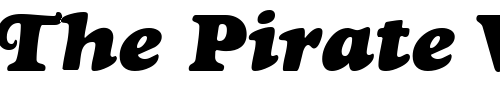 Font : GoudyBlackSSK-Bold-Italic Custom Text : The Pirate Way Test your own text here Click to download or to view this font on a tshirt that can be custom printed in Bali