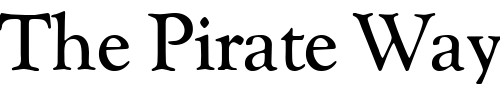 Font : GoudyCatalogue-Regular-DB Custom Text : The Pirate Way Test your own text here Click to download or to view this font on a tshirt that can be custom printed in Bali