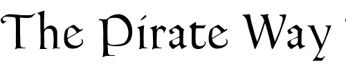 Font : GoudyThirtyHW Custom Text : The Pirate Way Test your own text here Click to download or to view this font on a tshirt that can be custom printed in Bali